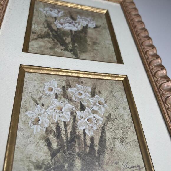 Set of 2 Framed Floral Wall Art Prints – Albena Hristova & B.J. Zhang – 2001 USA - Picture 6 of 9